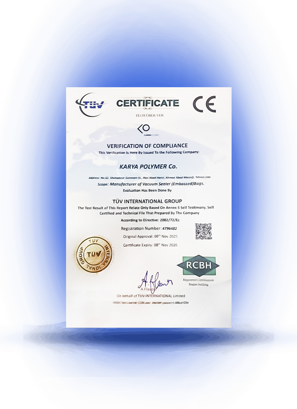 گواهی معتبر TÜV/CE